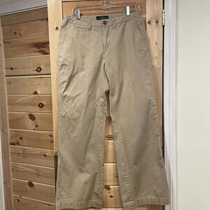 Lauren Jeans Co. Ralph Lauren Beige Denim Chino Pants Size 10